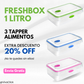 FreshBox® 1L Tapper Paga 2 Lleva 3