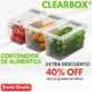 ClearBox® Organizador Transparente con Tapa y Manija OFERTA