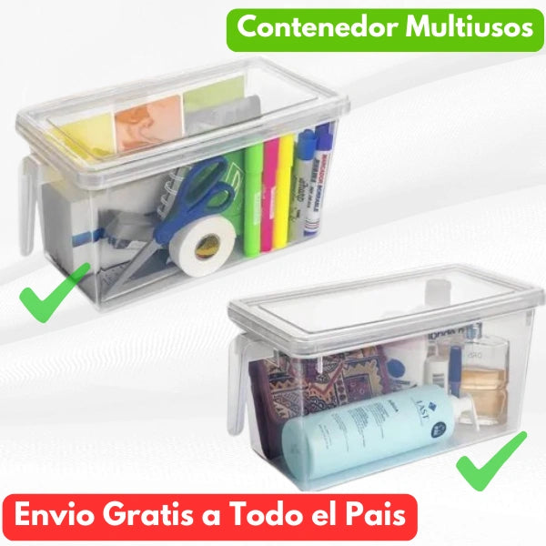 ClearBox® Organizador Transparente con Tapa y Manija OFERTA